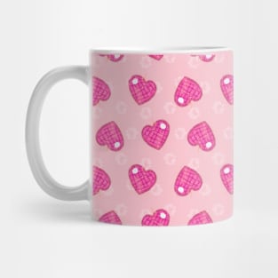 Pink hearts pattern Mug